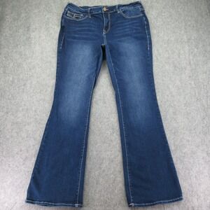 Becca Mid Rise Bootcut Women's Jeans Blue Size 34 Stretch Cotton